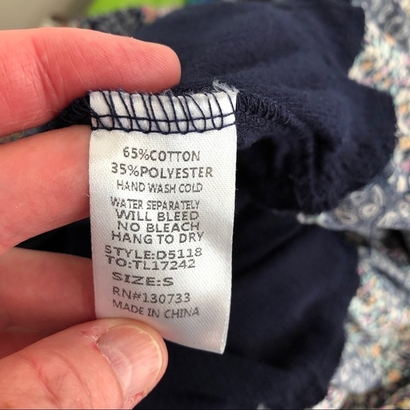 Umgee Racerback Boho Floral Hem Flowy Tunic - Picture 9 of 9